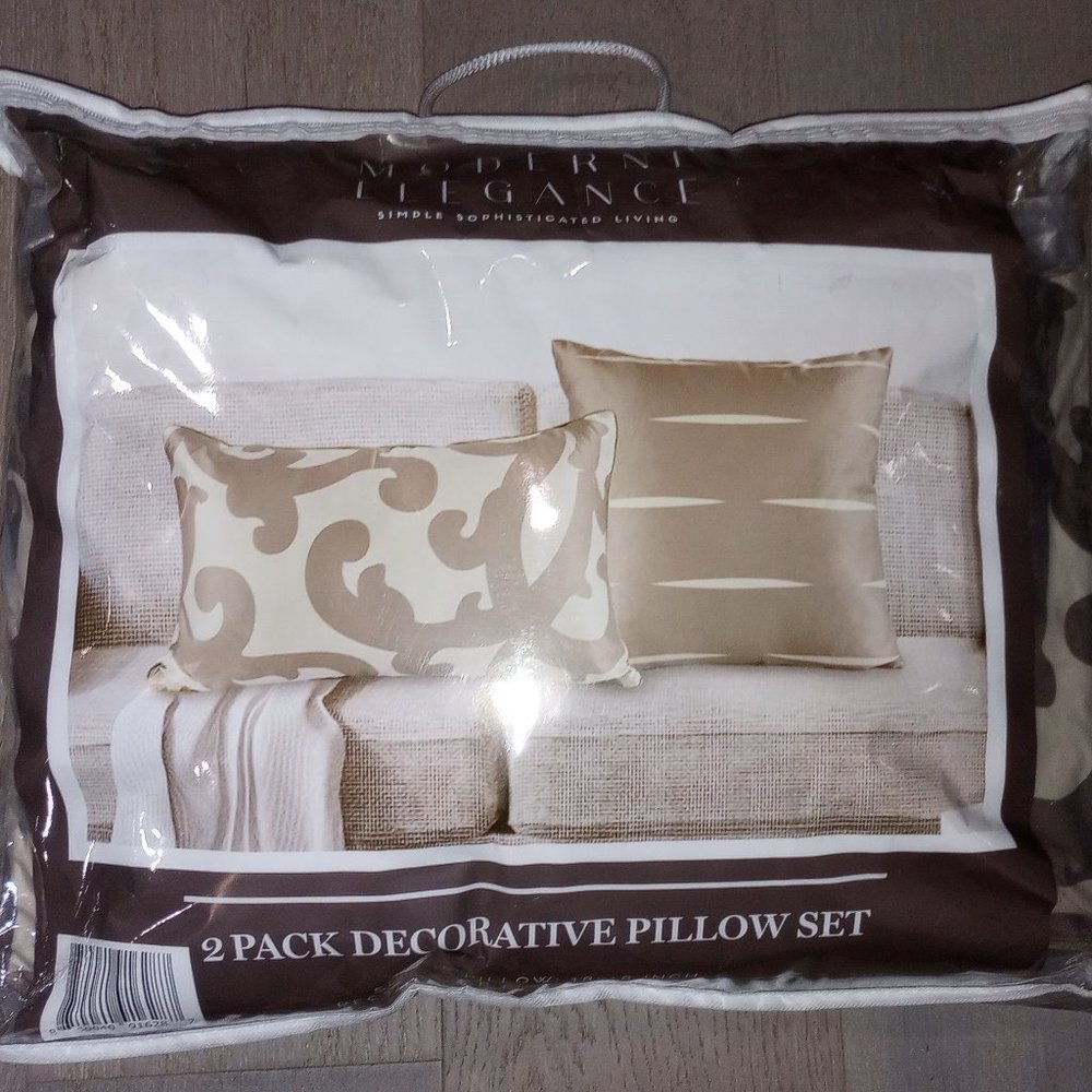 Modern Elegance Decorative Pillows - 2 Pack